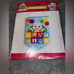 Cocomelon Hanging Wall Banner Play Time Party Decoration